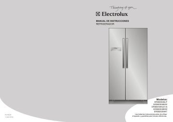 Refrigerador ERSB203MKW y ERSB203MJX - Electrolux