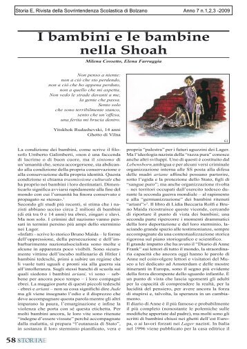 I bambini e le bambine nella Shoah - EmScuola