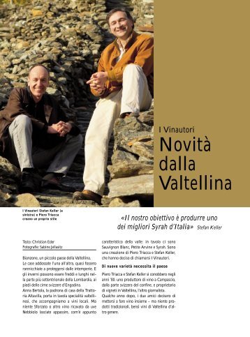 Novità dalla Valtellina - I Vinautori