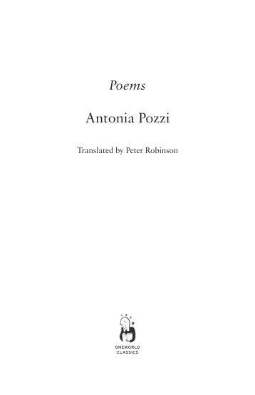 Antonia Pozzi - Alma Classics