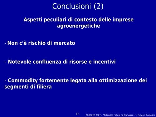 Potenziali colture da biomassa dedicate per il territorio ... - Agrofer