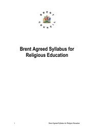 Brent Agreed Syllabus for Religious Education - Brent Council