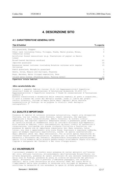 Documento 3 - Sistema informativo sovracomunale - Alto Milanese