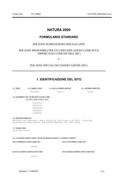 Documento 3 - Sistema informativo sovracomunale - Alto Milanese