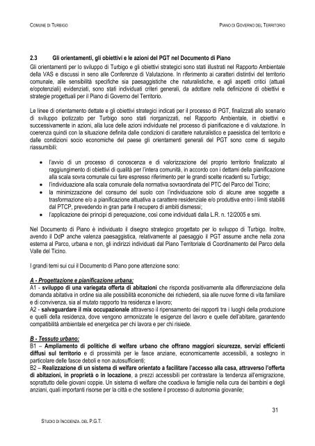 Documento 3 - Sistema informativo sovracomunale - Alto Milanese