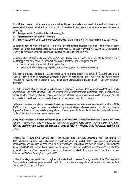 Documento 3 - Sistema informativo sovracomunale - Alto Milanese