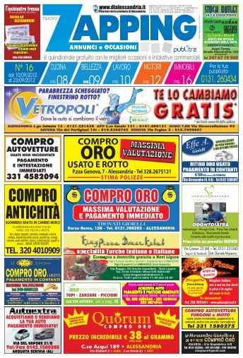 Zapping 16 – 2012 - diAlessandria.it