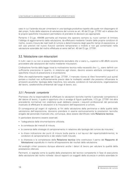 2005 Linee guida per il rischio rumore.pdf - Audiovestibologia.It