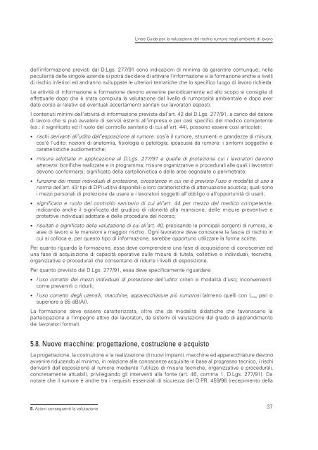 2005 Linee guida per il rischio rumore.pdf - Audiovestibologia.It