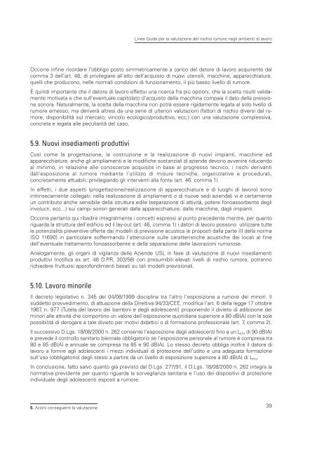2005 Linee guida per il rischio rumore.pdf - Audiovestibologia.It