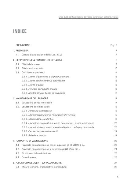 2005 Linee guida per il rischio rumore.pdf - Audiovestibologia.It