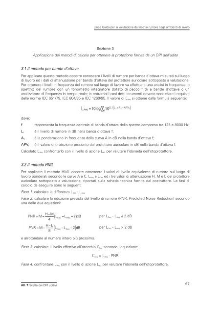 2005 Linee guida per il rischio rumore.pdf - Audiovestibologia.It