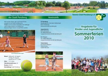 Sommerferien 2010 - Tennis-Club Penzberg eV