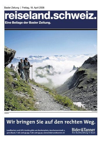 reiseland.schweiz. - Basler Zeitung