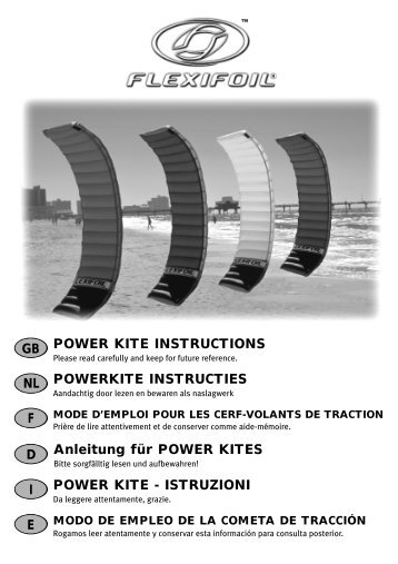 POWER KITE INSTRUCTIONS GB Anleitung für ... - Powerkiteshop