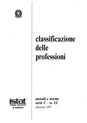 classificazione delle professioni - Istat