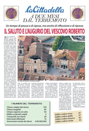 A due mesi dAL terremoto - Diocesi di Mantova
