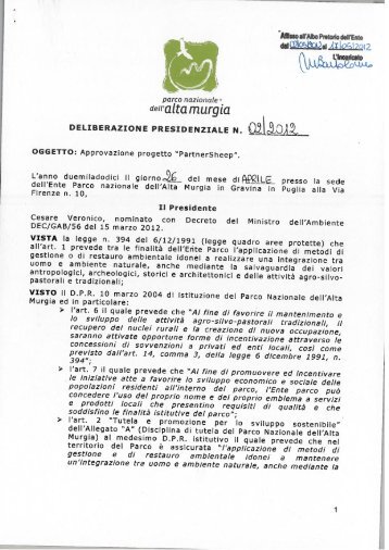 Documento (PDF) - Parco Nazionale dell'Alta Murgia