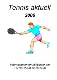 Tennis-Aktuell 2006 - TG Rot-Weiß Gernsheim