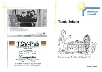 Tennis-Zeitung - Tennisfreunde Nussdorf eV