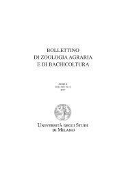 bollettino di zoologia agraria e di bachicoltura - DiPSA - Università ...