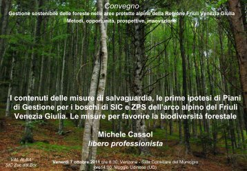 Michele Cassol - Parco Naturale delle Prealpi Giulie