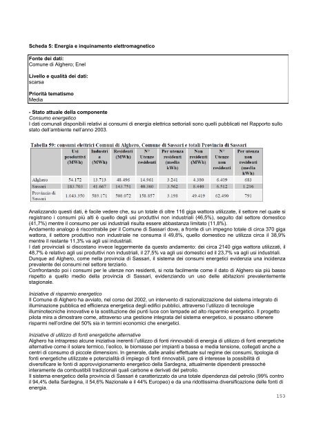 Analisi ambientale iniziale del territorio di Porto Conte - RES - MAR