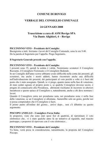 Anno 2008 - Comune di Rovigo