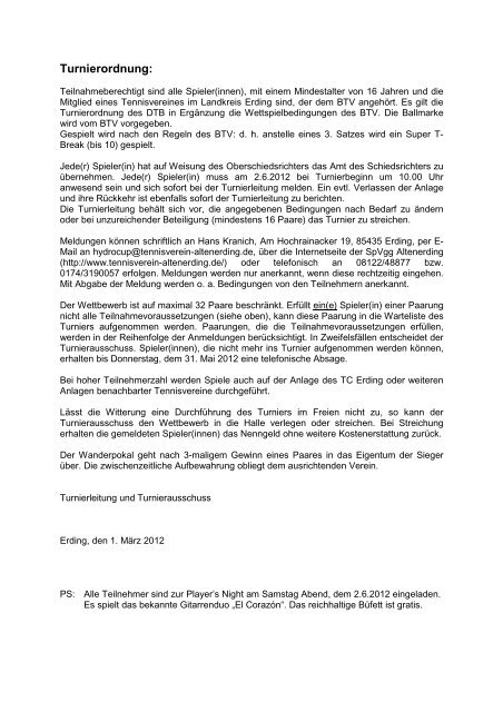 Ausschreibung (pdf) - SpVgg Altenerding e.V.