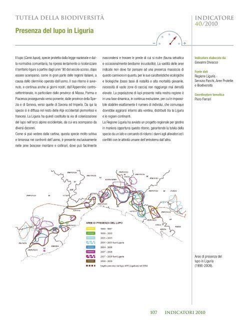 Rapporto sullo stato delle foreste in liguria 2010 - Liguria Ricerche