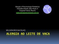 ALERGIA AO LEITE DE VACA - Alergopneumoped.com.br