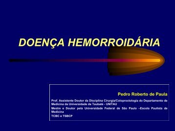 Doenças Hemorroidárias - cbcsp.