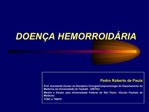 Doenças Hemorroidárias - cbcsp.