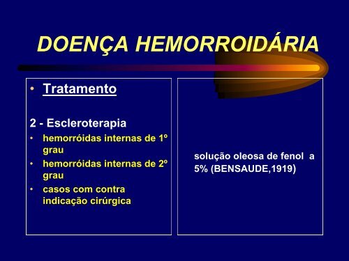 Doenças Hemorroidárias - cbcsp.