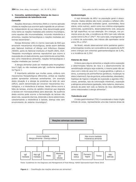 Guia prático de diagnóstico e tratamento da Alergia às Proteínas do ...