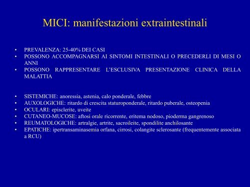 La malattie infiammatorie croniche intestinali - Ospedale Luigi Sacco