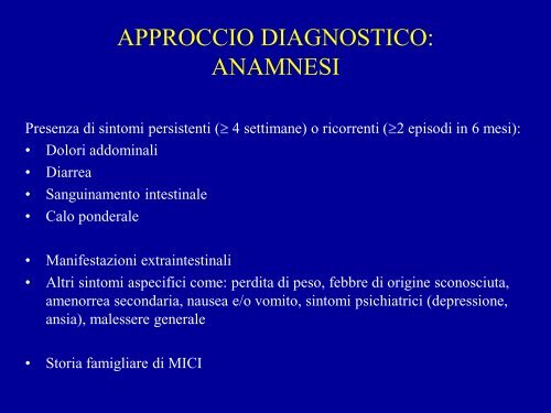 La malattie infiammatorie croniche intestinali - Ospedale Luigi Sacco