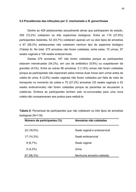 Diagnóstico molecular das infecções por Chlamydia trachomatis e ...