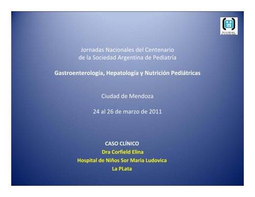 Dra. Elina Corfield - Sociedad Argentina de Pediatría