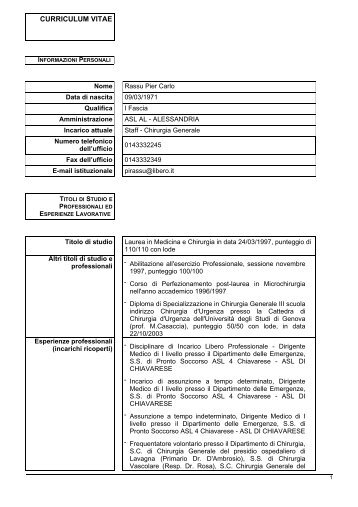 curriculum vitae - ASL AL