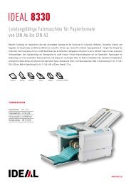 Falzmaschine IDEAL 8330 - Sirius GmbH