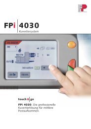 Kuvertiermaschine FPI 4030 - TE Postline