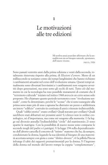 in pdf il primo capitolo di illusioni d'amore - Raffaello Cortina Editore