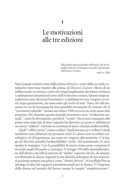 in pdf il primo capitolo di illusioni d'amore - Raffaello Cortina Editore