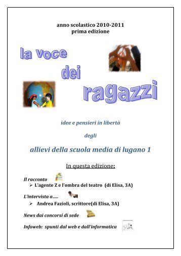 la voce dei ragazzi - SMELU Scuola media di Lugano 1