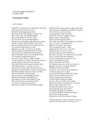 Letteratura Latina B A A 2008 2009 Modulo Specialistico Lettura Dell