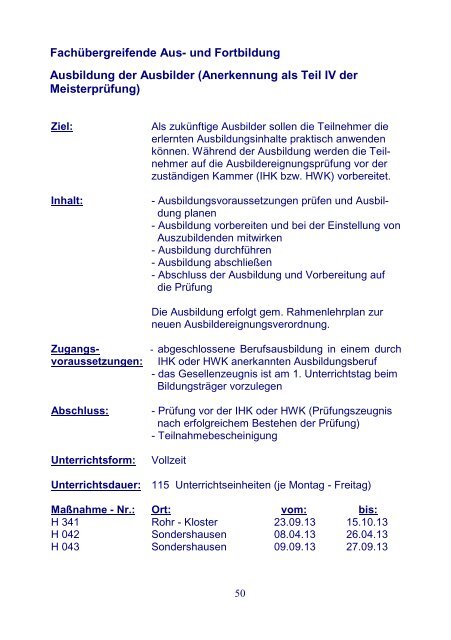 Interne Maßnahmen Berufsförderungsdienst Erfurt 2013 - Bundeswehr