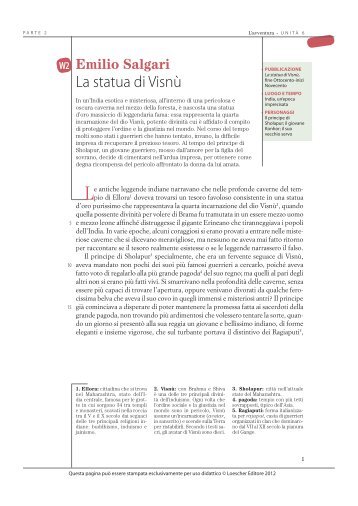 La statua di Visnù - Loescher Editore