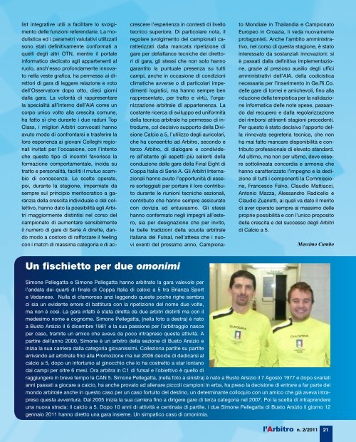 "l'Arbitro" in PDF - Associazione Italiana Arbitri