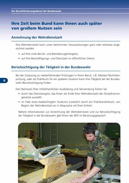 Information für Zeitsoldaten mit einer ... - Bundeswehr